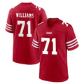 Punc SF.49ers #71 Trent Williams Player Red Game Home Stitched Jerseys