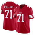 Punc SF.49ers #71 Trent Williams Player Red Limited Vapor F.U.S.E. Home Game Stitched Jerseys
