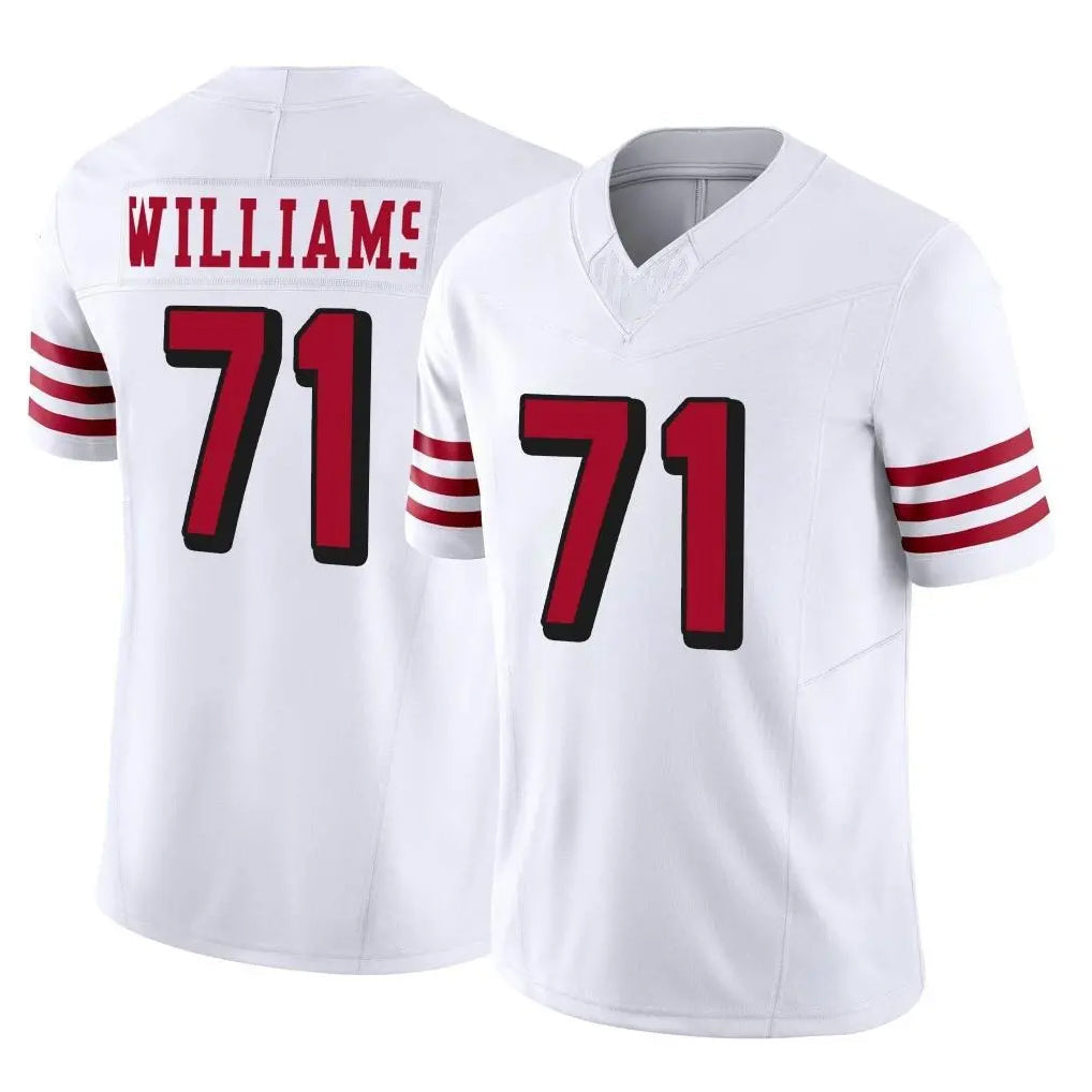 Punc SF.49ers #71 Trent Williams Player White Limited Alternate Vapor F.U.S.E. Home Game Stitched Jerseys