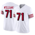 Punc SF.49ers #71 Trent Williams Player White Limited Alternate Vapor F.U.S.E. Home Game Stitched Jerseys
