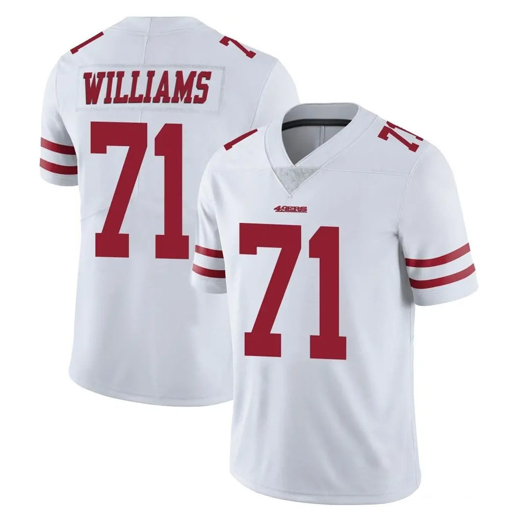 Punc SF.49ers #71 Trent Williams Player White Limited Vapor Untouchable Home Game Stitched Jerseys