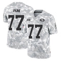 Punc SF.49ers #77 Dominick Puni Player Arctic Camo Limited Salute To Service Home Game Stitched Jerseys