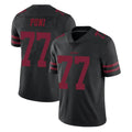Punc SF.49ers #77 Dominick Puni Player Black Alternate Limited Vapor Untouchable Home Game Stitched Jerseys