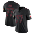 Punc SF.49ers #77 Dominick Puni Player Black Impact Limited Home Game Stitched Jerseys
