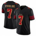 Punc SF.49ers #7 De'Zhaun Stribling Player Black Limited Rivalries Collection Home Game Stitched Jerseys