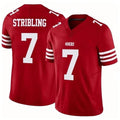 Punc SF.49ers #7 De'Zhaun Stribling Player Red Limited Vapor F.U.S.E. Home Game Stitched Jerseys