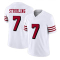 Punc SF.49ers #7 De'Zhaun Stribling Player White Limited Alternate Vapor F.U.S.E. Home Game Stitched Jerseys