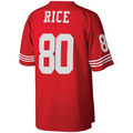 Punc SF.49ers #80 Jerry Rice Mitchell & Ness Scarlet Big & Tall 1990 Retired Player Replica Stitched Puhic Jersey