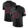 Punc SF.49ers #80 Jerry Rice Player Black Limited Rush Impact Stitched Jerseys