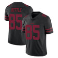 Punc SF.49ers #85 George Kittle Player Black Alternate Limited Vapor Untouchable Home Game Stitched Jerseys