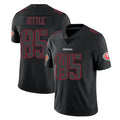 Punc SF.49ers #85 George Kittle Player Black Impact Limited Home Game Stitched Jerseys