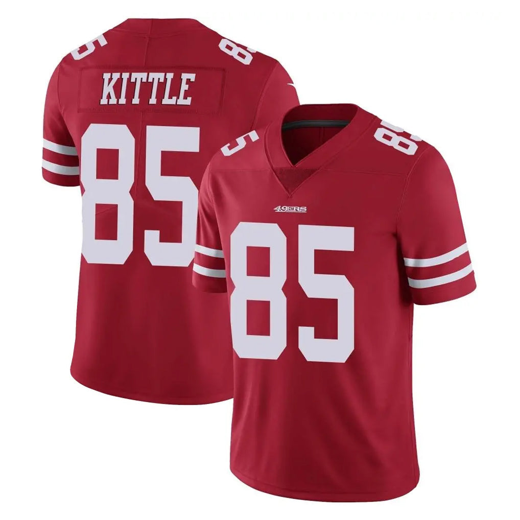 Punc SF.49ers #85 George Kittle Player Red Limited Vapor Untouchable Home Game Stitched Jerseys