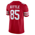 Punc SF.49ers #85 George Kittle Player Scarlet Vapor F.U.S.E. Limited Stitched Jerseys