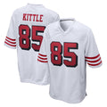 Punc SF.49ers #85 George Kittle Player White Limited Home Game Stitched Jerseys