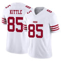 Punc SF.49ers #85 George Kittle Player White Limited Vapor F.U.S.E. Home Game Stitched Jerseys