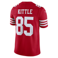 Punc SF.49ers #85 George Kittle Scarlet Team Vapor F.U.S.E. Stitched Limited Jerseys