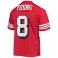 Punc SF.49ers #8 Steve Young Mitchell & Ness Scarlet Legacy Replica Stitched Puhic Jersey