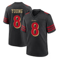 Punc SF.49ers #8 Steve Young Player Black Rivalries Collection Game Stitched Jerseys