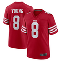 Punc SF.49ers #8 Steve Young Scarlet Retired Player Game American Stitched Jersey