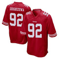 Punc SF.49ers #92 Osa Odighizuwa Player Red Home Game Stitched Jerseys
