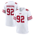 Punc SF.49ers #92 Osa Odighizuwa Player White Game Home Stitched Jerseys