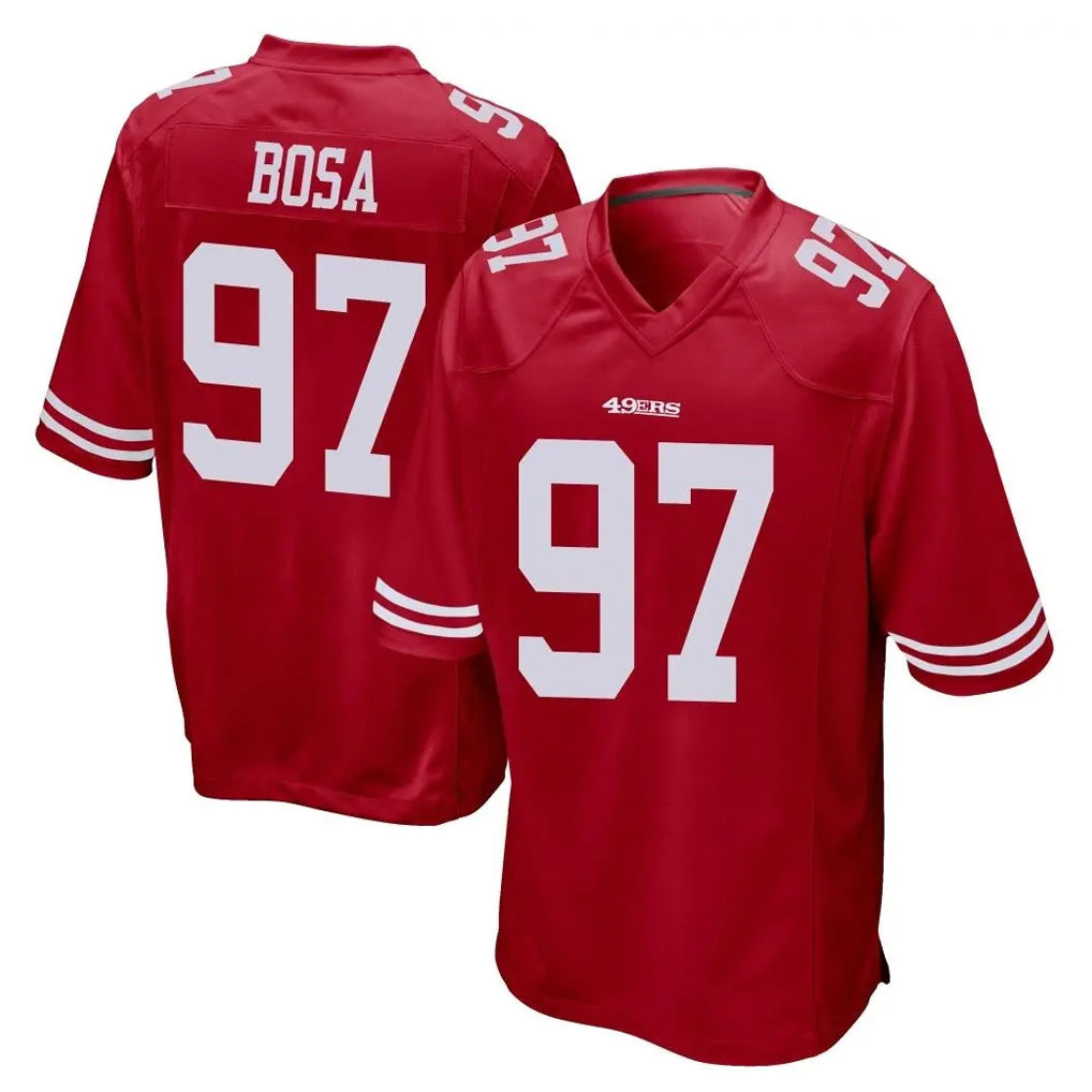 Punc SF.49ers #97 Nick Bosa Player Red Home Game Stitched Jerseys
