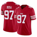 Punc SF.49ers #97 Nick Bosa Player Red Limited Vapor F.U.S.E. Home Game Stitched Jerseys