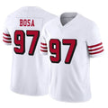 Punc SF.49ers #97 Nick Bosa Player White Limited Alternate Vapor F.U.S.E. Home Game Stitched Jerseys