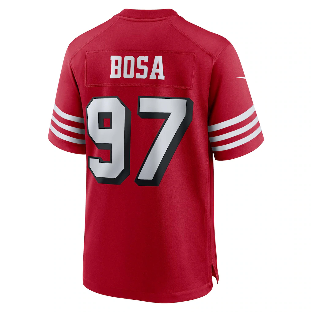 Punc SF.49ers #97 Nick Bosa Scarlet Alternate Game Stitched Jerseys