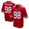 Punc SF.49ers #98 Mykel Williams Player Red Home Game Stitched Jerseys