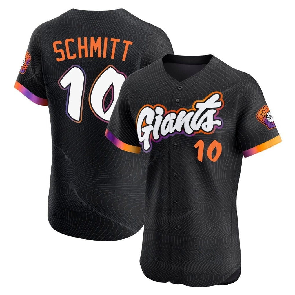 Punc SF.Giants #10 Casey Schmitt Player Black 2025 City Connect Home Limited Elite Stitched Jerseys