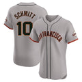 Punc SF.Giants #10 Casey Schmitt Player Gray Home Limited Elite Stitched Jerseys