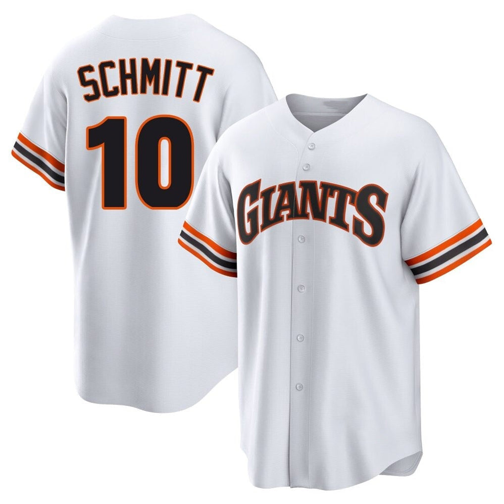 Punc SF.Giants #10 Casey Schmitt Player White Home Game Stitched Jerseys