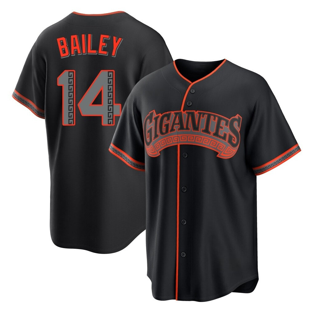 Punc SF.Giants #14 Patrick Bailey Player Black Alternate Limited Stitched Jerseys