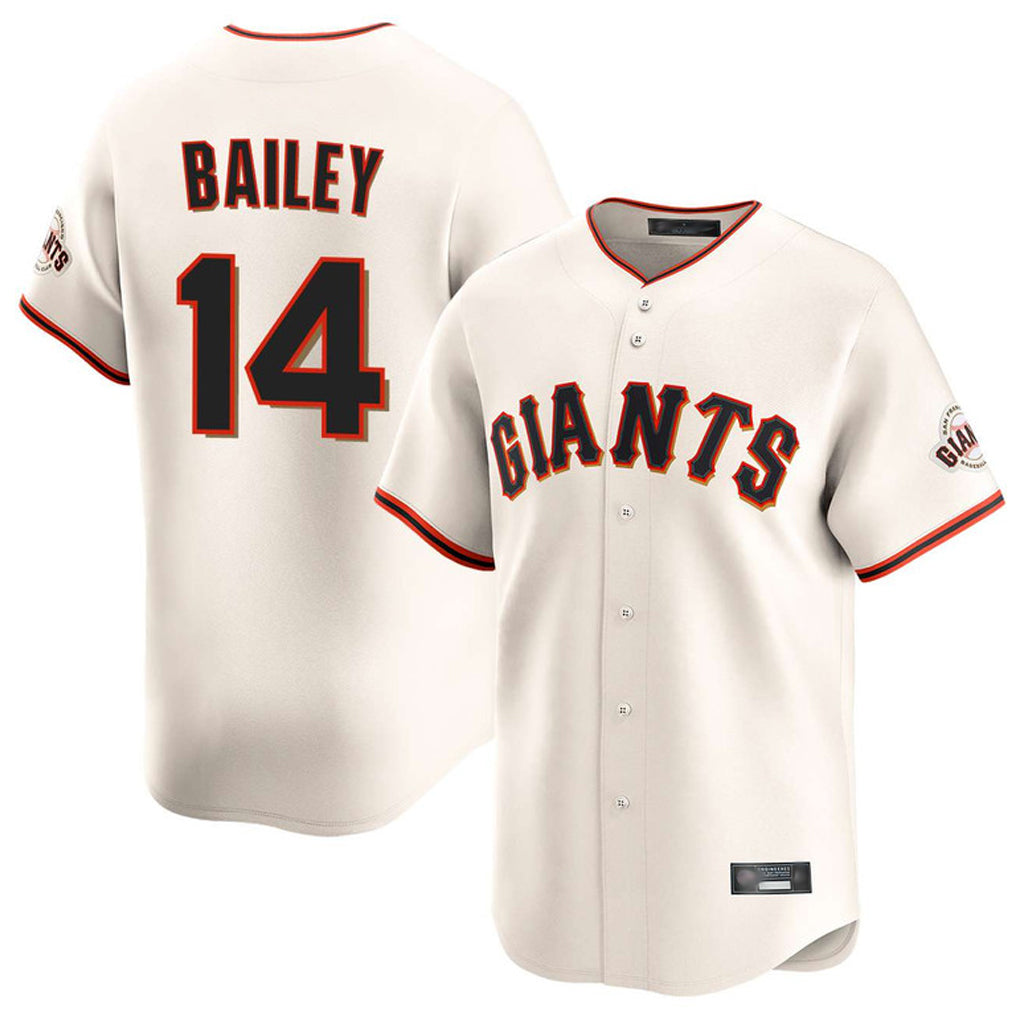 Punc SF.Giants #14 Patrick Bailey Player Cream Home Limited Stitched Jerseys