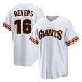 Punc SF.Giants #16 Rafael Devers Player White Home Game Stitched Jerseys