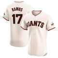 Punc SF.Giants #17 Heliot Ramos Player Cream Home Limited Elite Stitched Jerseys