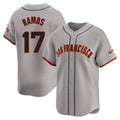 Punc SF.Giants #17 Heliot Ramos Player Gray Home Limited Stitched Jerseys