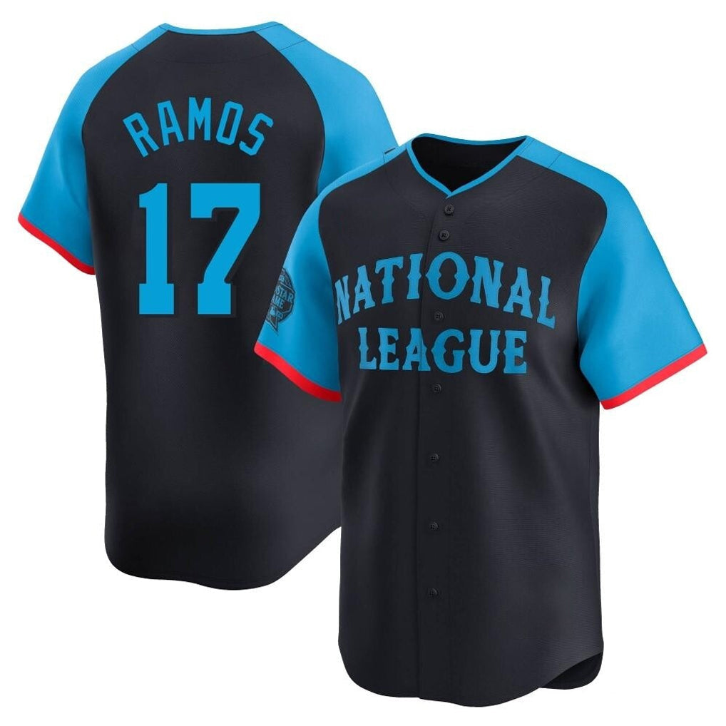 Punc SF.Giants #17 Heliot Ramos Player Navy National League All-Star Home Limited Stitched Jerseys