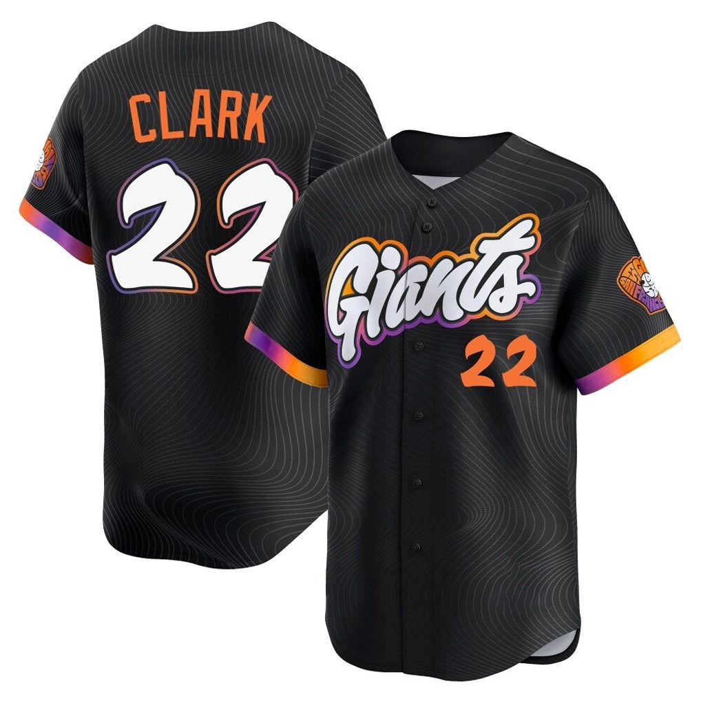 Punc SF.Giants #22 Will Clark Player Black 2025 City Connect Home Limited Stitched Jerseys