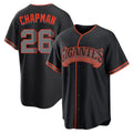 Punc SF.Giants #26 Matt Chapman Player Black Alternate Limited Stitched Jerseys