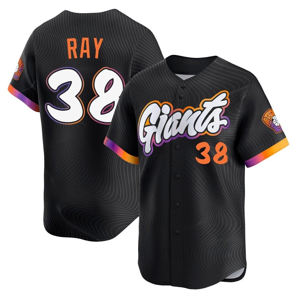 Punc SF.Giants #38 Robbie Ray Player Black 2025 City Connect Home Limited Stitched Jerseys