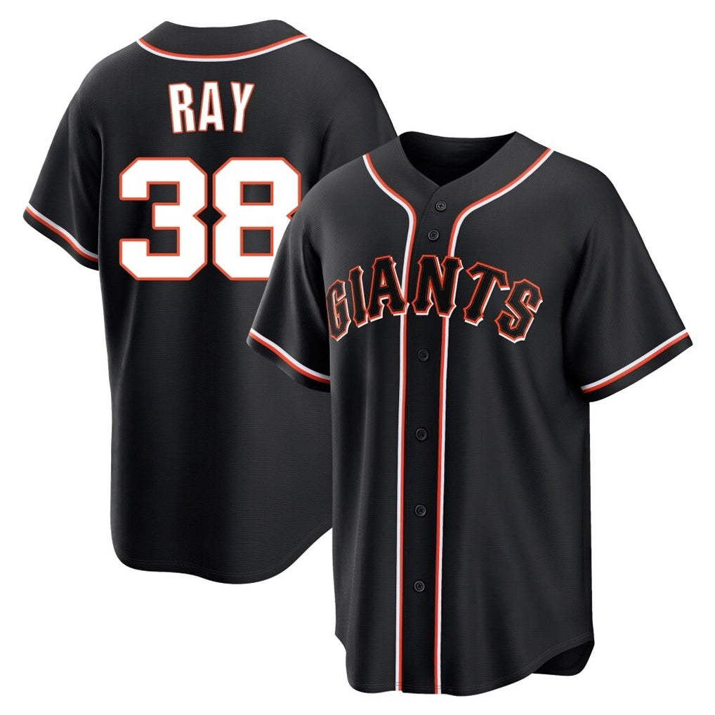 Punc SF.Giants #38 Robbie Ray Player Black Fashion Out Home Limited Stitched Jerseys