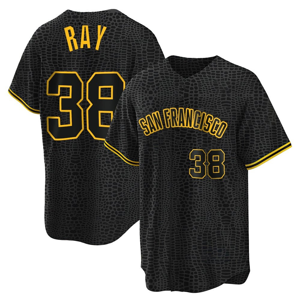 Punc SF.Giants #38 Robbie Ray Player Black Snake Skin City Limited Stitched Jerseys