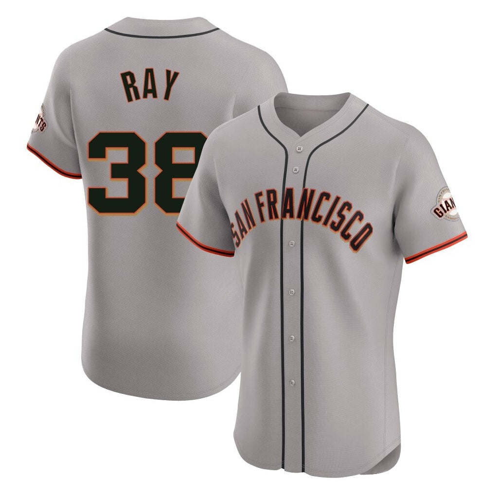 Punc SF.Giants #38 Robbie Ray Player Gray Home Limited Elite Stitched Jerseys