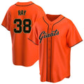Punc SF.Giants #38 Robbie Ray Player Orange Home Game Stitched Jerseys