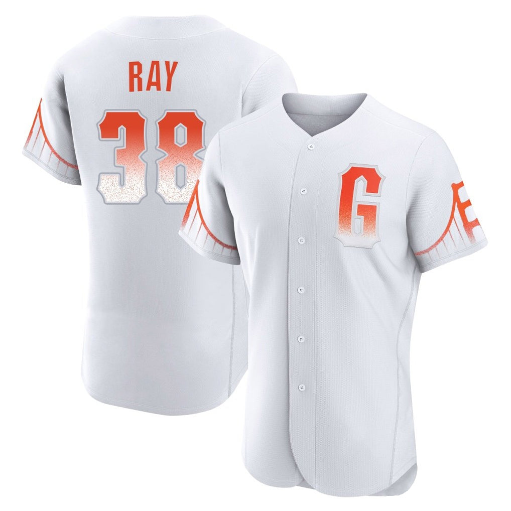 Punc SF.Giants #38 Robbie Ray Player White City Connect Home Limited Elite Stitched Jerseys
