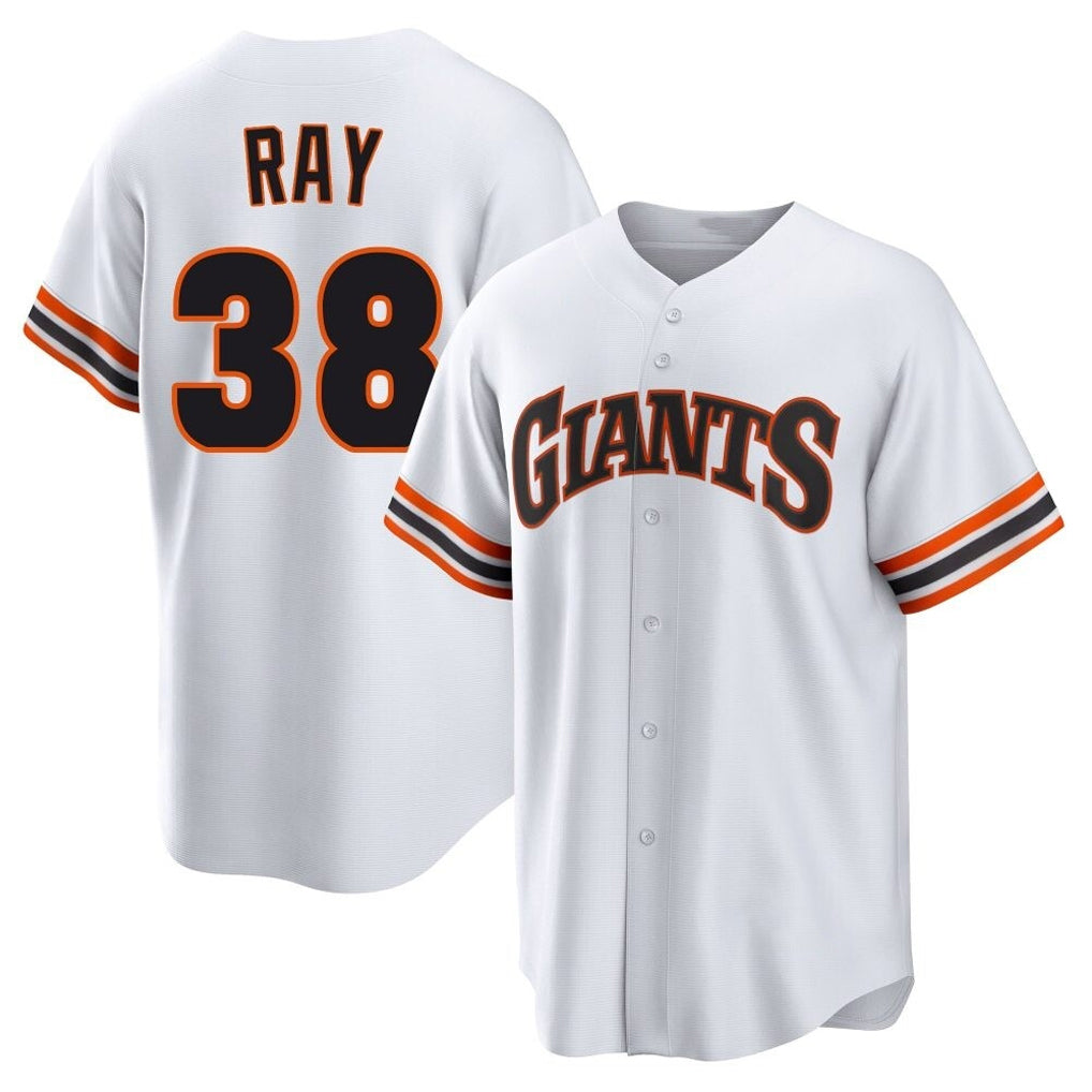 Punc SF.Giants #38 Robbie Ray Player White Home Game Stitched Jerseys