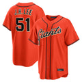 Punc SF.Giants #51 Jung Hoo Lee Player Orange Home Game Stitched Jerseys