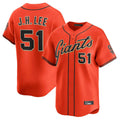 Punc SF.Giants #51 Jung Hoo Lee Player Orange Home Limited Stitched Jerseys